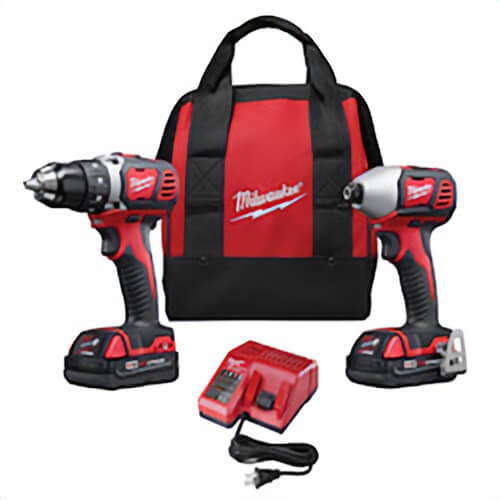 Milwaukee® M18™ 2691-22 Cordless Combination Kit, Tools: Compact Driver/Impact Driver, 18 VDC, 1.5 Ah Li-Ion, Brushed Motor