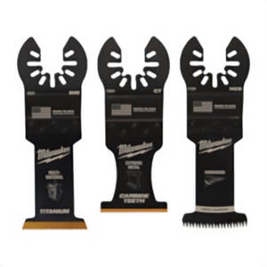 Milwaukee® 49-10-9001 Open-Lok™ Multiple Design Bi-Metal Blade Set, For Use with All-Purpose Oscillating Multi-Tool