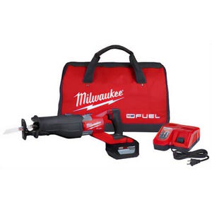 Milwaukee® M18 Fuel™ Super Sawzall® 2722-21HD Cordless Reciprocating Saw Kit, 1-1/4 in L Stroke, 3000 spm, Orbital Cut, 18 VDC