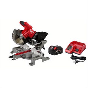Milwaukee® 2733-21 M18 Fuel™ Dual Bevel Sliding Compound Miter Saw Kit, 7-1/4 in