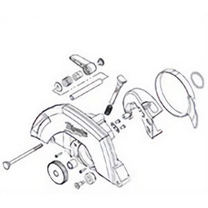 Milwaukee® 28-41-0985 Replacement Upper Guard Assembly, for use with 6430 Circular Saw