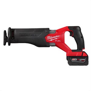 Milwaukee® 2821-21 M18 Fuel™ Sawzall® Cordless Reciprocating Saw Kit with Integrated Work Light, Keyless Adjustable Shoe and Keyless Blade Clamp