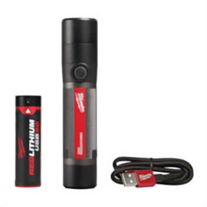 Milwaukee® 2160-21 Cordless USB Rechargeable Compact Flashlight, LED Bulb, Aluminum Housing, 800 Lumens, 1 Bulb
