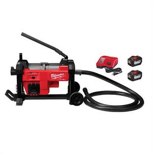Milwaukee® 2871-22 M18 Fuel™ Sewer Sectional Machine, 7/8 in Drain Line, 200 ft Maximum Run, ABS/Steel Housing