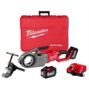 Milwaukee® 2874-22HD M18 Fuel™ Cordless Pipe Threader Kit, 2 in Pipe, 26.3 in L x 4.8 in W x 8-1/2 in D