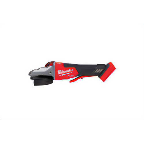 Milwaukee® 2886-20 M18 Fuel™ Angle Cordless Flathead Braking Grinder, 5 in Diameter Wheel, 5/8-11 UNC Arbor/Shank, 18V