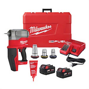 Milwaukee® 2932-22XC M18 Fuel™ One-Key™ Cordless Expander Kit, 3/8 to 2 in Tubing, 18 V, Lithium-Ion Battery
