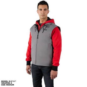 Milwaukee® 304G-20L M12™ Heated ToughShell™ Vest with M12™ Battery Holder, Wind and Water Resistant with DWR Coating, Gray, L