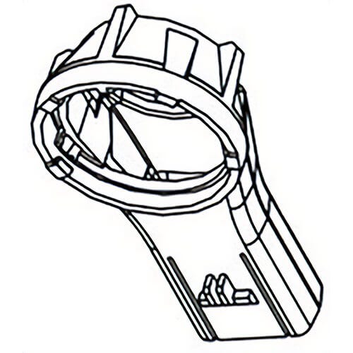 Milwaukee® 31-01-2150 Replacement Nozzle Top, for use with 5261-DE Vacuum Assisted Hammervac™ Dust Extractor