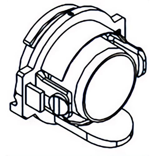 Milwaukee® 31-12-0710 Replacement Front Tube Cap, for use with 5261-DE Vacuum Assisted Hammervac™ Dust Extractor