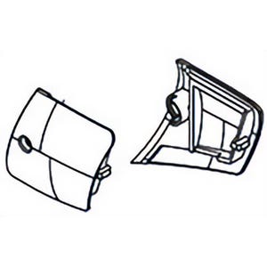 Milwaukee® 31-15-1010 Replacement Right Brush Door Rattail, for use with 6124-30 Rat-Tail Angle Grinder with Lock-On