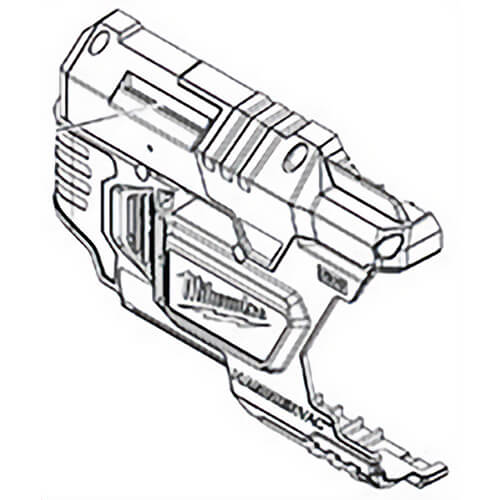 Milwaukee® 31-15-1230 Replacement Motor Housing Cover, for use with 2306 M12™ Hammervac™ Dust Extractor