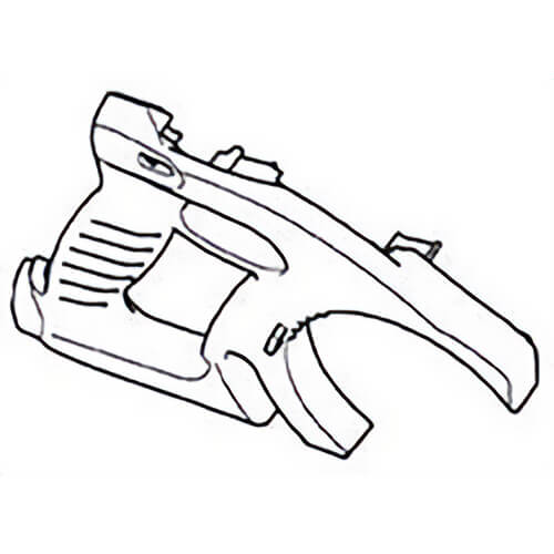 Milwaukee® 31-44-0083 Replacement Q-Lok Right Half Handle, Red, for Compact Angle Grinder with Paddle Switch and Lock-On