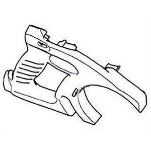 Milwaukee® 31-44-0083 Replacement Q-Lok Right Half Handle, Red, for Compact Angle Grinder with Paddle Switch and Lock-On