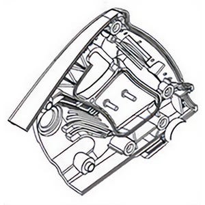 Milwaukee® 31-44-1108 Replacement Right Hand Handle, for use with 6577 Worm Drive Saw