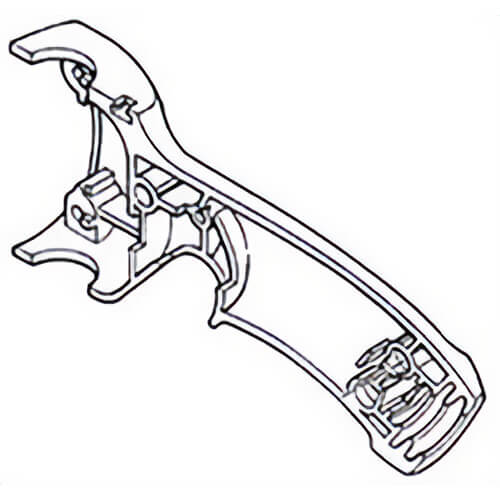 Milwaukee® 31-44-1718 Replacement Right Half Handle, for use with 5196 Die Grinder