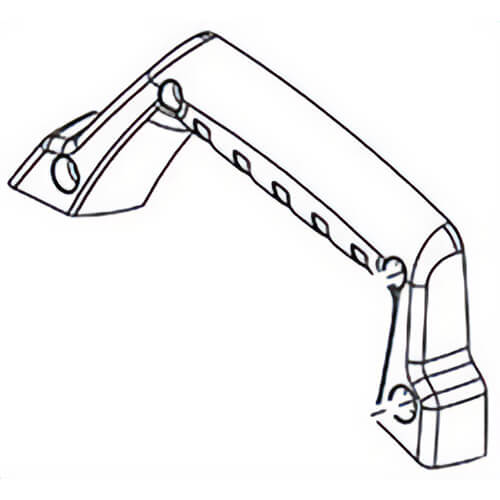 Milwaukee® 31-44-3225 Replacement Right Carrying Handle, for use with 6177 Abrasive Cut-Off Machine