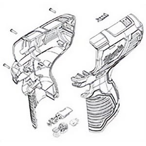 Milwaukee® 31-50-0315 Replacement Handle/Electronics Assembly, for use with 2462 M12™ Impact Wrench, 1/4 in Hex