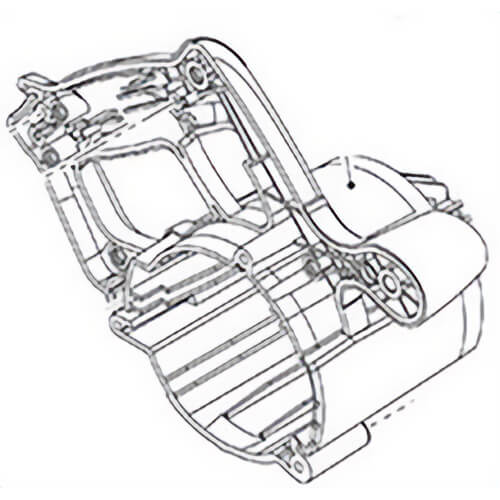 Milwaukee® 31-50-2125 Replacement Motor Housing, for use with 6430 Circular Saw