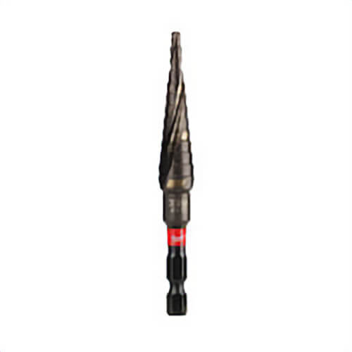 Milwaukee® 48-89-9241 Shockwave™ Impact Duty™ Impact Step Drill Bit, 1/8 in dia Min Hole, 1/2 in dia Max Hole, 13 Steps, Titanium