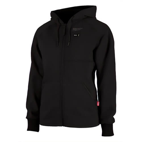 Milwaukee® 336B-21M M12™ Women's Heated Hoodie with M12™ Battery, Charger and Battery Holder, Wind and Water Resistant, Black, M