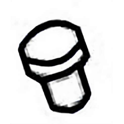 Milwaukee® 42-32-0025 Replacement Bolt, for 49-57-0010, 49-57-0020, 49-57-0025, 49-57-0030 Arbor Assemblies for Steel Hawg Bits