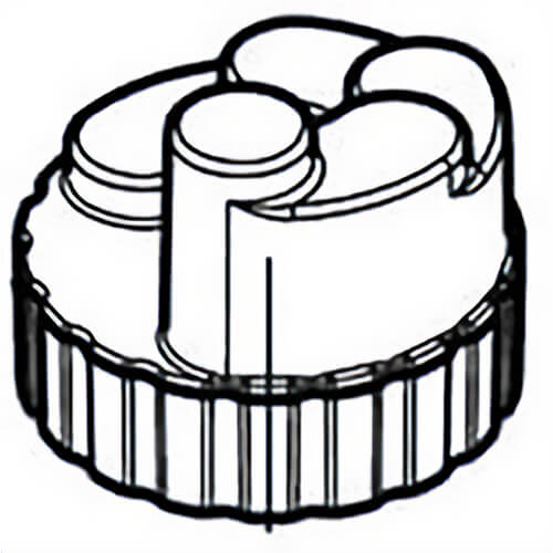Milwaukee® 42-46-0250 Replacement Turret, for use with 5616-20/5616-29 Body Grip Router with Electronics, 2.25 max hp