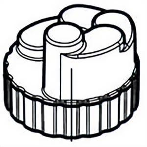 Milwaukee® 42-46-0250 Replacement Turret, for use with 5616-20/5616-29 Body Grip Router with Electronics, 2.25 max hp