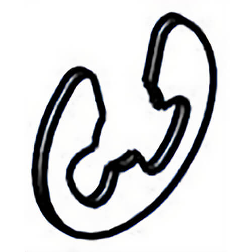 Milwaukee® 42-70-0525 Replacement E-Clip, ETW-2, for use with 2471 M12™ Copper Tubing Cutter