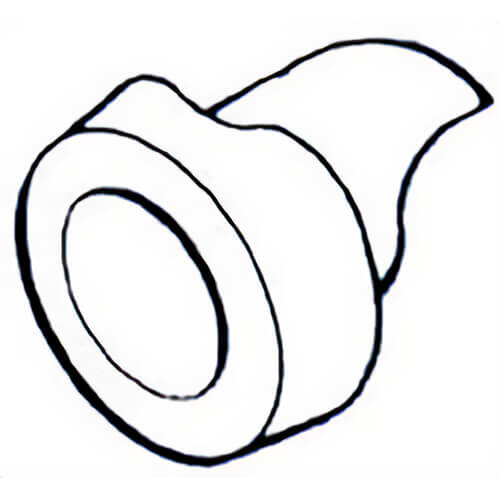 Milwaukee® 42-86-0120 Replacement Inlet Fitting, for use with 8955 10 gal Wet or Dry Vacuum Cleaner