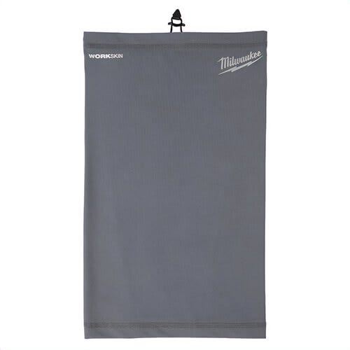 Milwaukee® 424G WorkSkin™ Performance Neck Gaiter, UPF 50 Sun Protection, One Size Fits, Nylon/Spandex, Gray