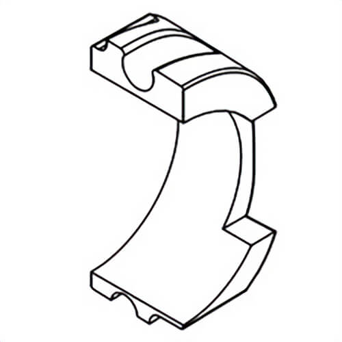 Milwaukee® 44-52-1010 Replacement Left Rubber Pad, for use with 2426 12V Multi-Tool