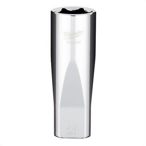 Milwaukee® 45-34-2120 Deep Socket, 1/2 in, 20 mm, 6 Points, Polished Chrome