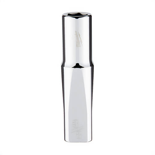 Milwaukee® 45-34-3750 Deep Socket, 3/8 in, 3/8 in, 6 Points, Polished Chrome