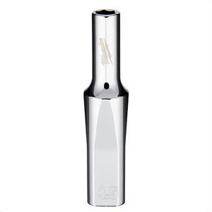 Milwaukee® 45-34-4011 Deep Socket, 1/4 in, 4.5 mm, 6 Points, Polished Chrome