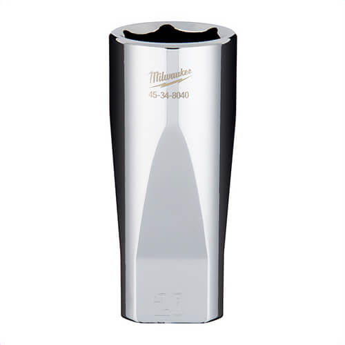 Milwaukee® 45-34-8040 Deep Socket, 3/8 in, 20 mm, 6 Points, Polished Chrome