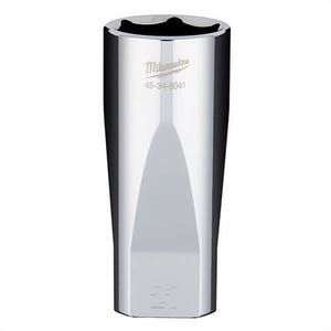 Milwaukee® 45-34-8041 Deep Socket, 3/8 in, 21 mm, 6 Points, Polished Chrome