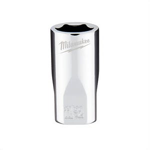 Milwaukee® 45-34-9006 Standard Socket, 1/4 in, 11/32 in, 6 Points, Polished Chrome