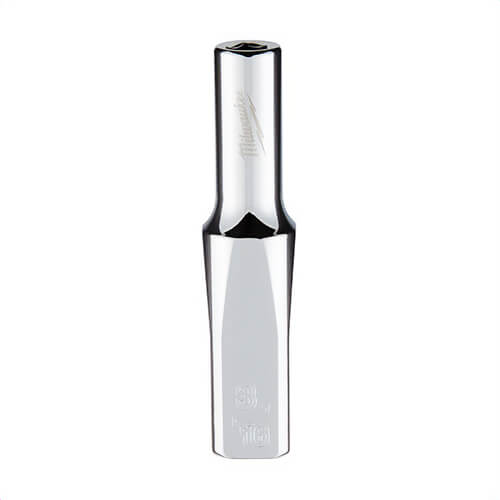 Milwaukee® 45-34-9012 Deep Socket, 1/4 in, 3/16 in, 6 Points, Polished Chrome