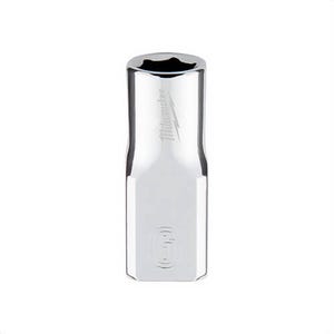 Milwaukee® 45-34-9032 Standard Socket, 1/4 in, 6 mm, 6 Points, Polished Chrome