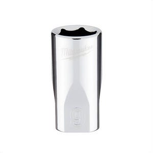 Milwaukee® 45-34-9035 Standard Socket, 1/4 in, 9 mm, 6 Points, Polished Chrome