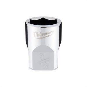 Milwaukee® 45-34-9066 Standard Socket, 3/8 in, 5/8 in, 6 Points, Polished Chrome