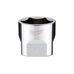 Milwaukee® 45-34-9072 Standard Socket, 3/8 in, 1 in, 6 Points, Polished Chrome