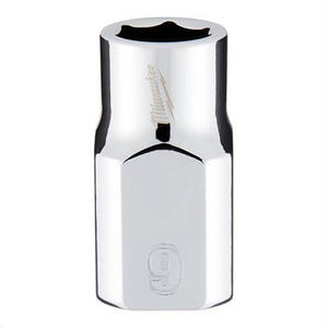 Milwaukee® 45-34-9079 Standard Socket, 3/8 in, 9 mm, 6 Points, Polished Chrome