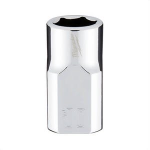 Milwaukee® 45-34-9080 Standard Socket, 3/8 in, 10 mm, 6 Points, Polished Chrome