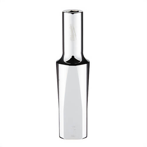 Milwaukee® 45-34-9090 Deep Socket, 3/8 in, 6 mm, 6 Points, Polished Chrome