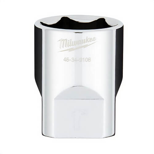 Milwaukee® 45-34-9108 Standard Socket with Four Flat™ Sides, 1/2 in, 1 in, 6 Points