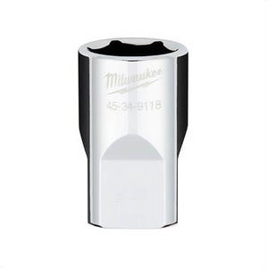 Milwaukee® 45-34-9118 Standard Socket with Four Flat™ Sides, 1/2 in, 17 mm, 6 Points