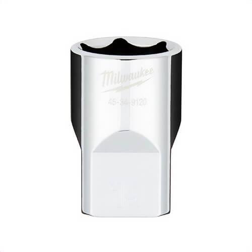 Milwaukee® 45-34-9120 Standard Socket with Four Flat™ Sides, 1/2 in, 19 mm, 6 Points