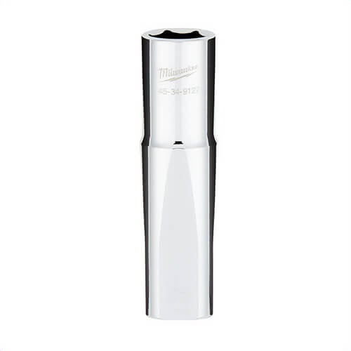 Milwaukee® 45-34-9127 Deep Socket with Four Flat™ Sides, 1/2 in, 9/16 in, 6 Points